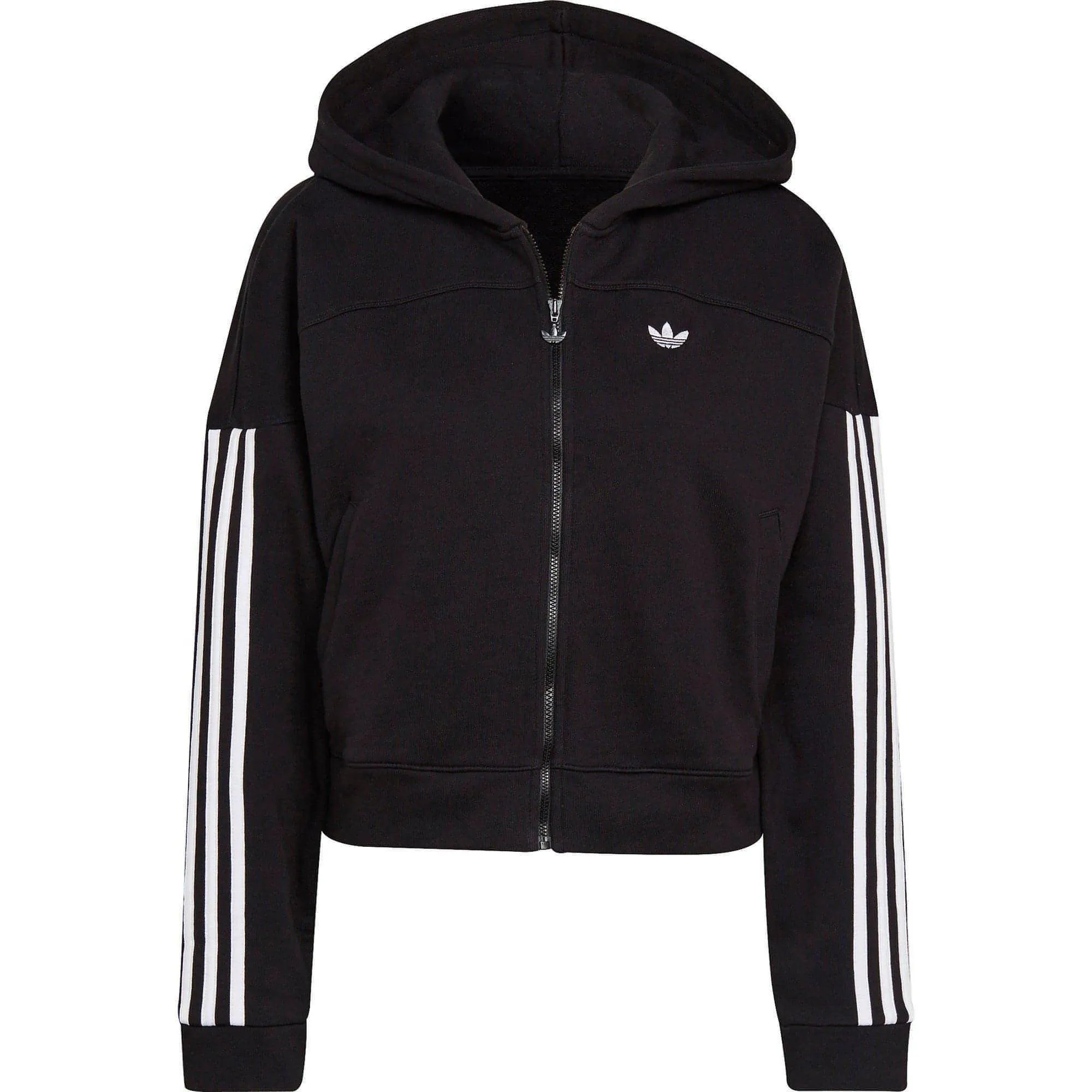 adidas Cropped Womens Track Top - Black