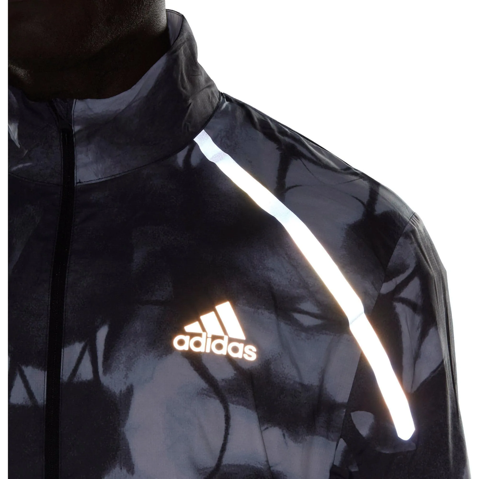 adidas Marathon Translucent Mens Running Jacket - White