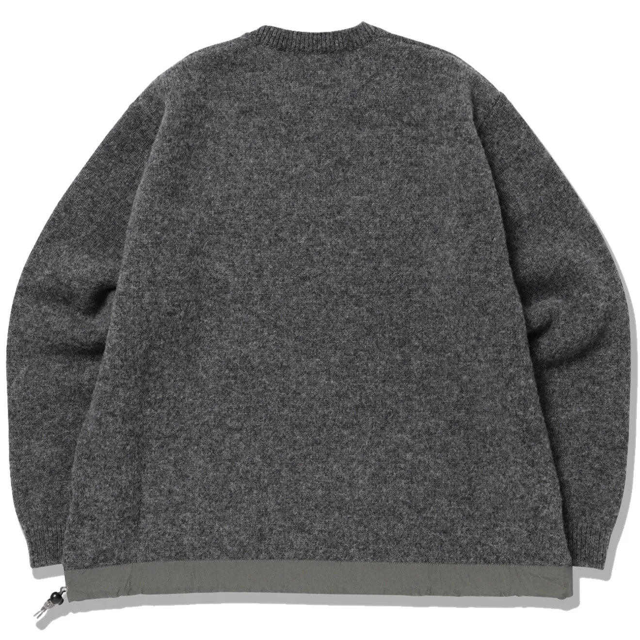 And Wander Shetland Wool Sweater Grey