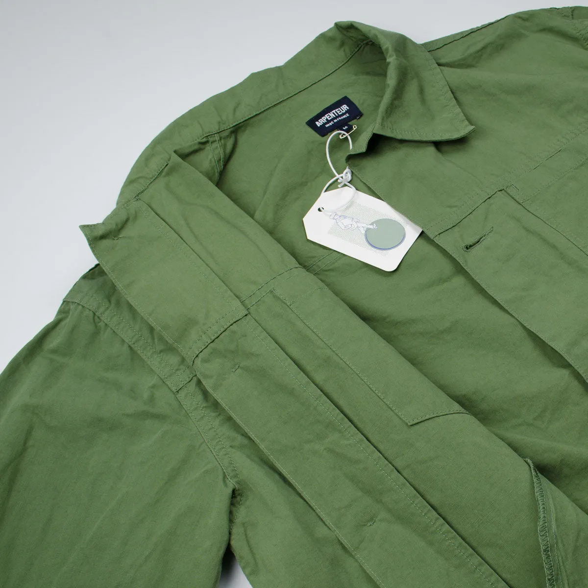 Arpenteur - Eddie Cotton-Linen Slub Canvas Jacket - Green