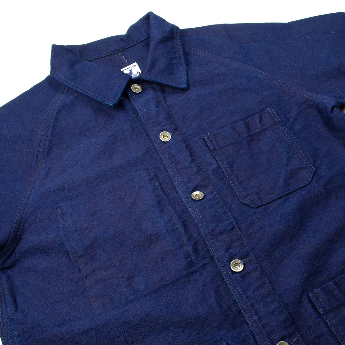 Arpenteur - Raglan Moleskine Work Jacket - Indigo