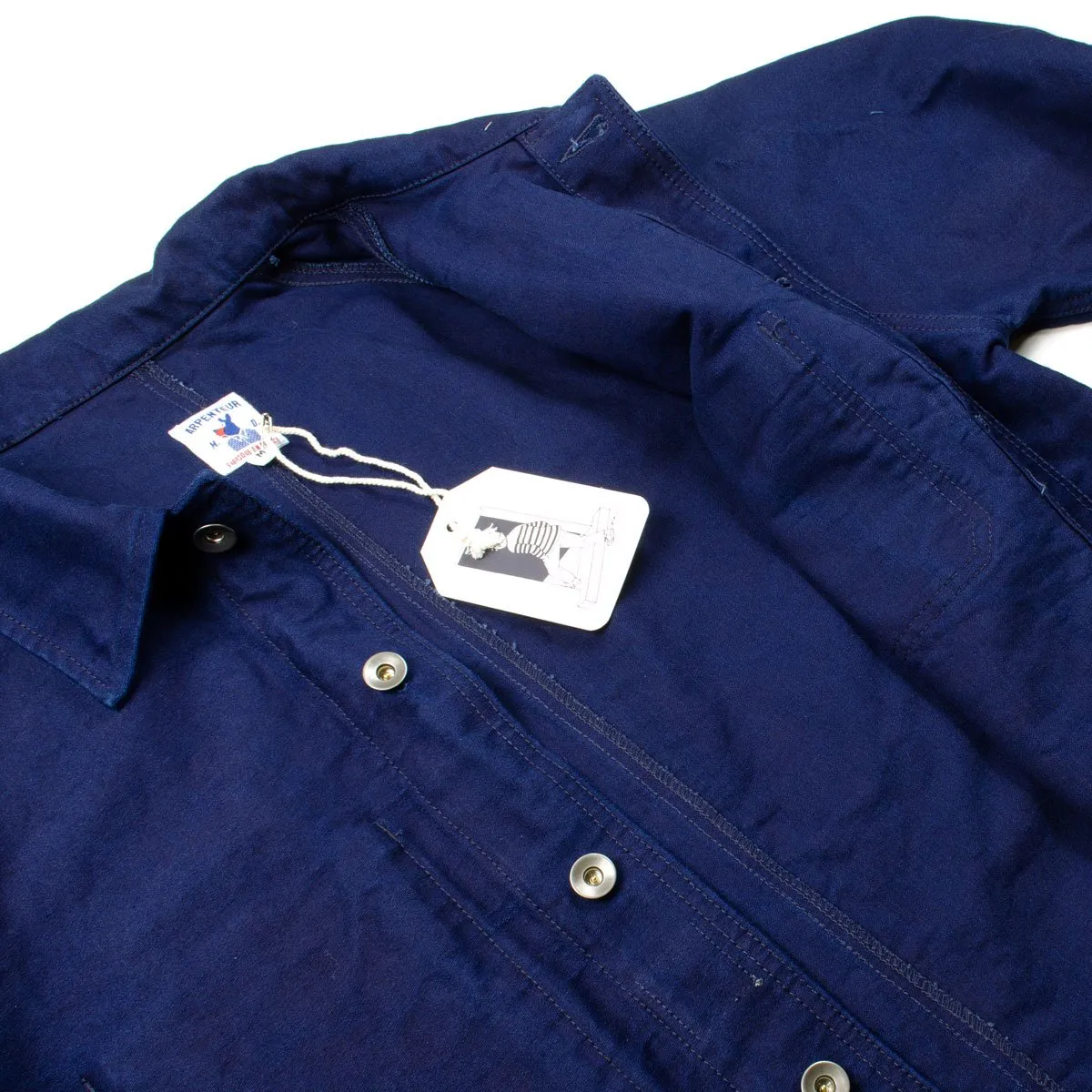 Arpenteur - Raglan Moleskine Work Jacket - Indigo