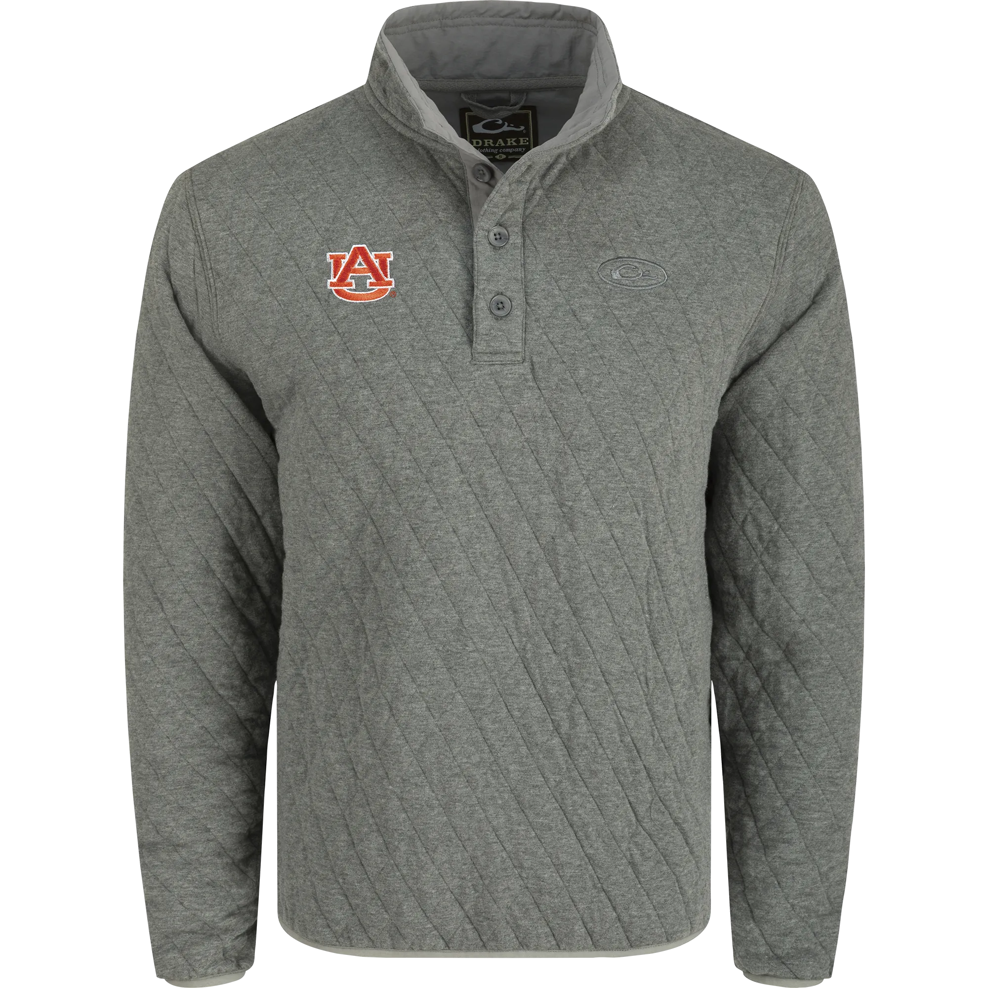 Auburn Delta Quilted 1/4 Snap Sweatshirt