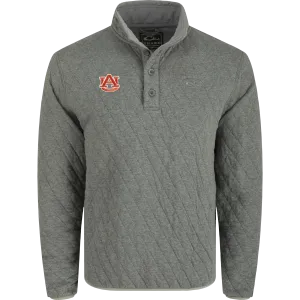 Auburn Delta Quilted 1/4 Snap Sweatshirt