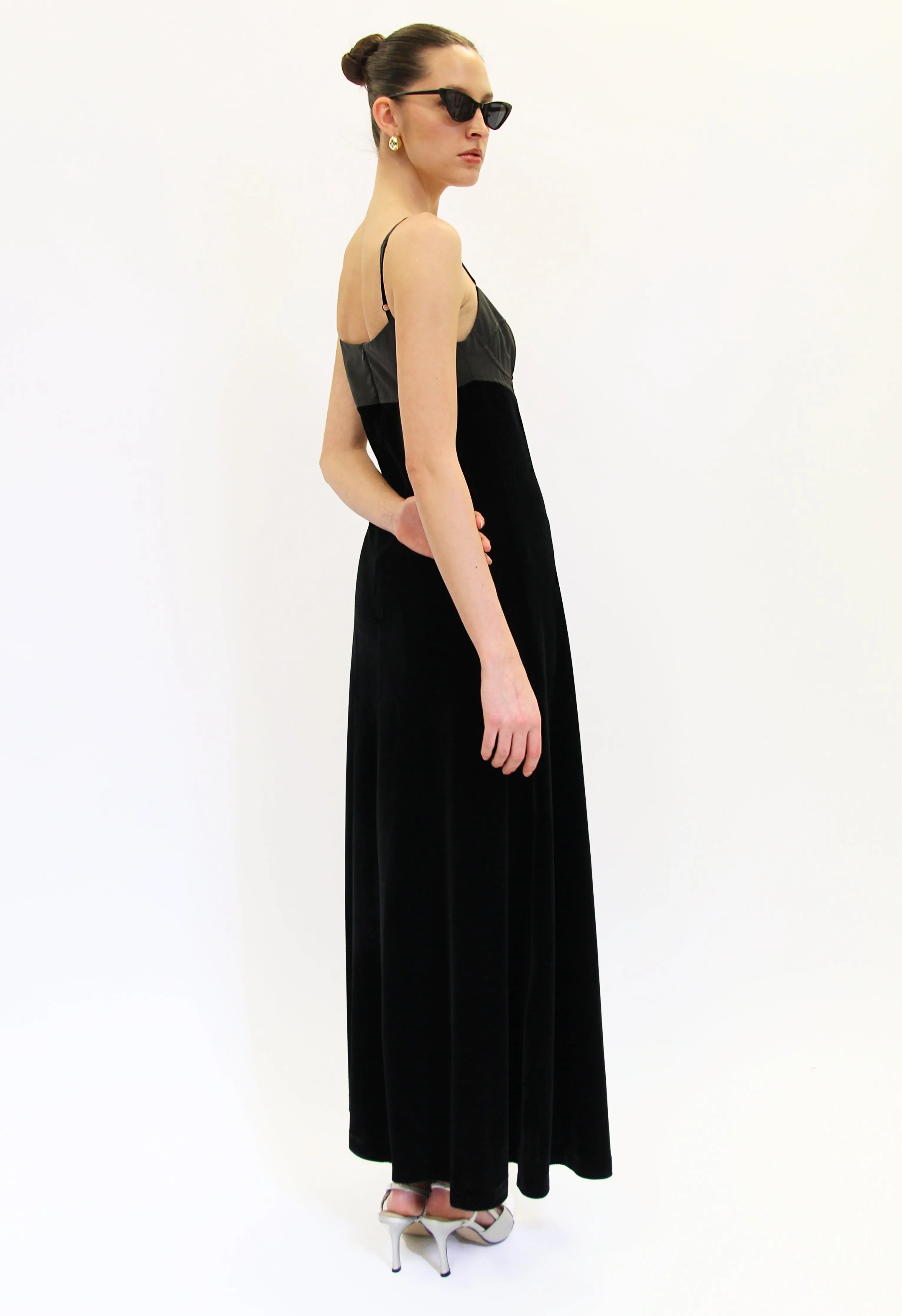 Avant Two-Toned Dress In Onyx