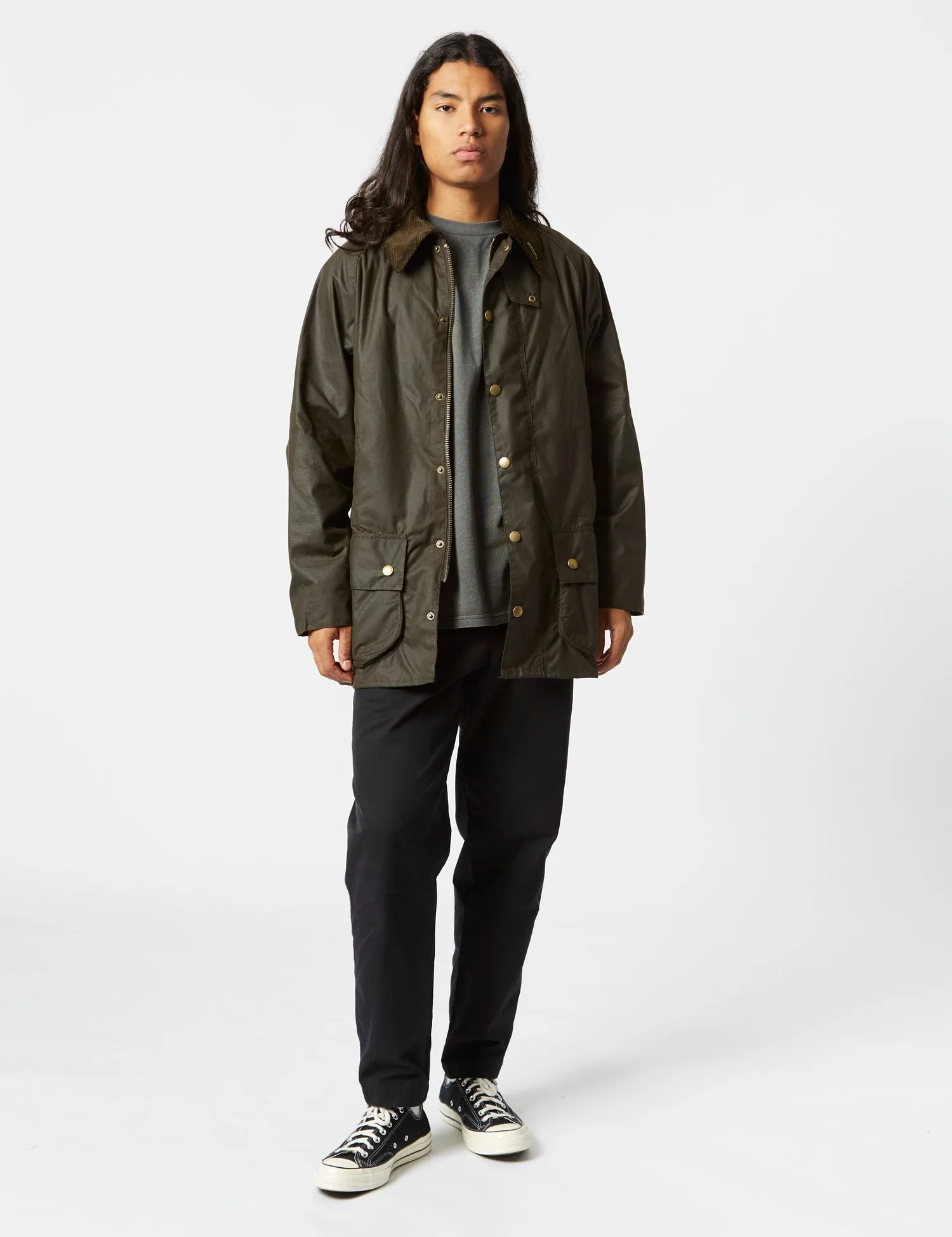 Barbour 40th Anniversary Beaufort Wax Jacket - Olive Green