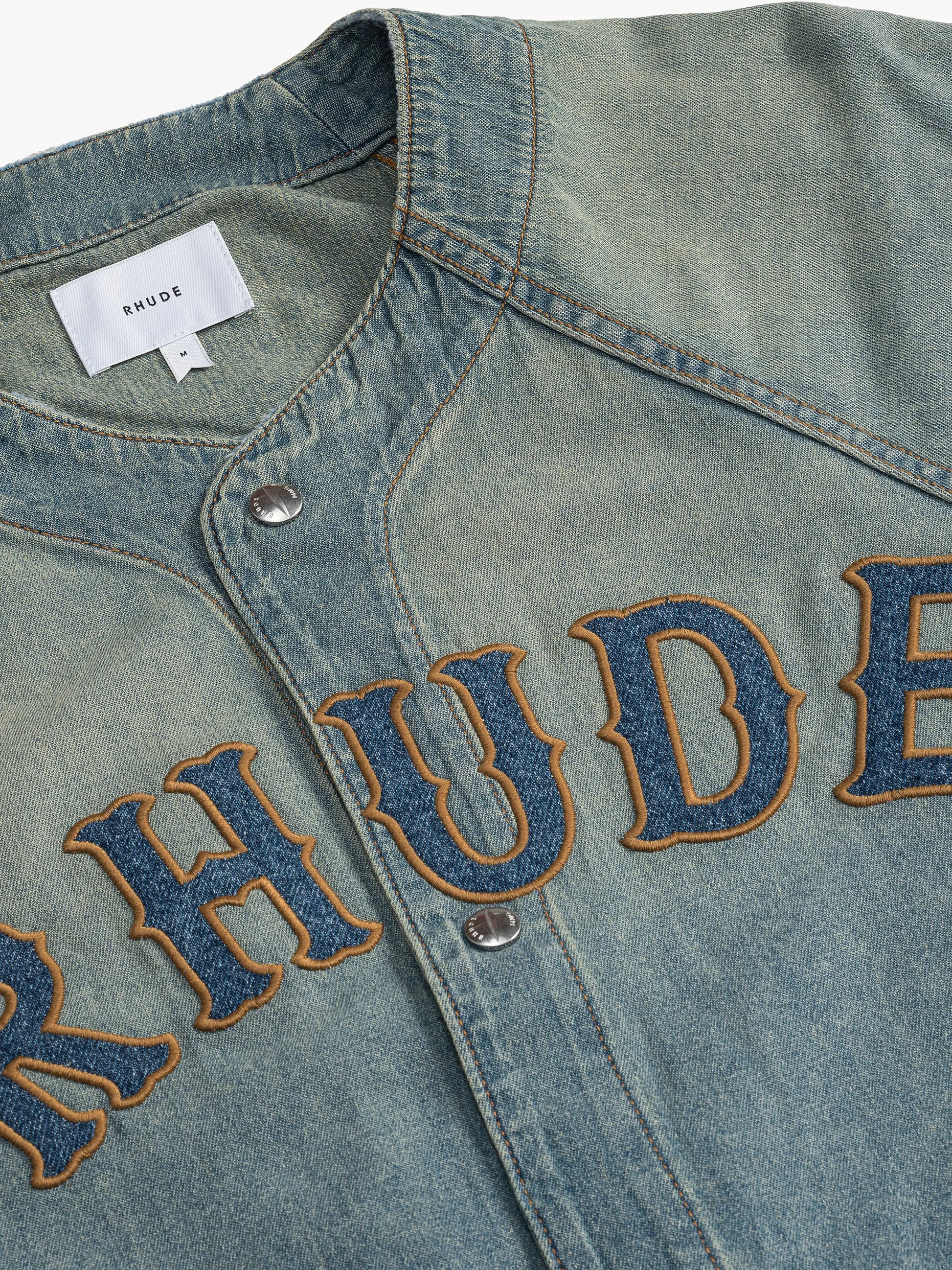 BASEBALL DENIM SHIRT - INDIGO