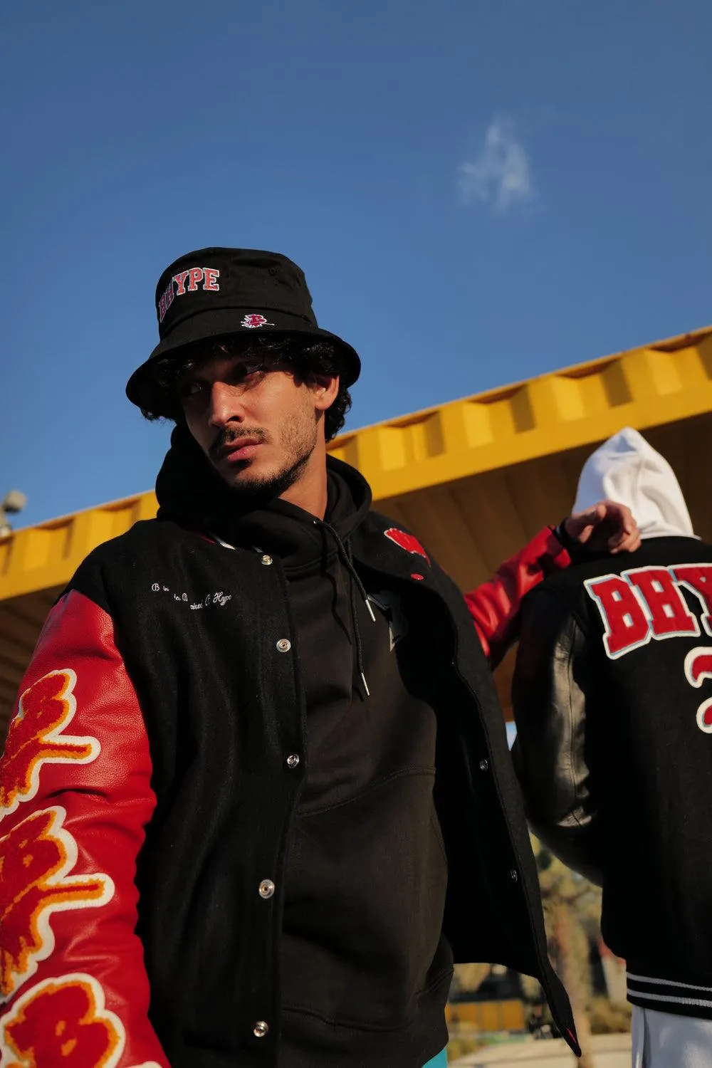 Bhype Society - Bhype Varsity Collection Jacket Black/red