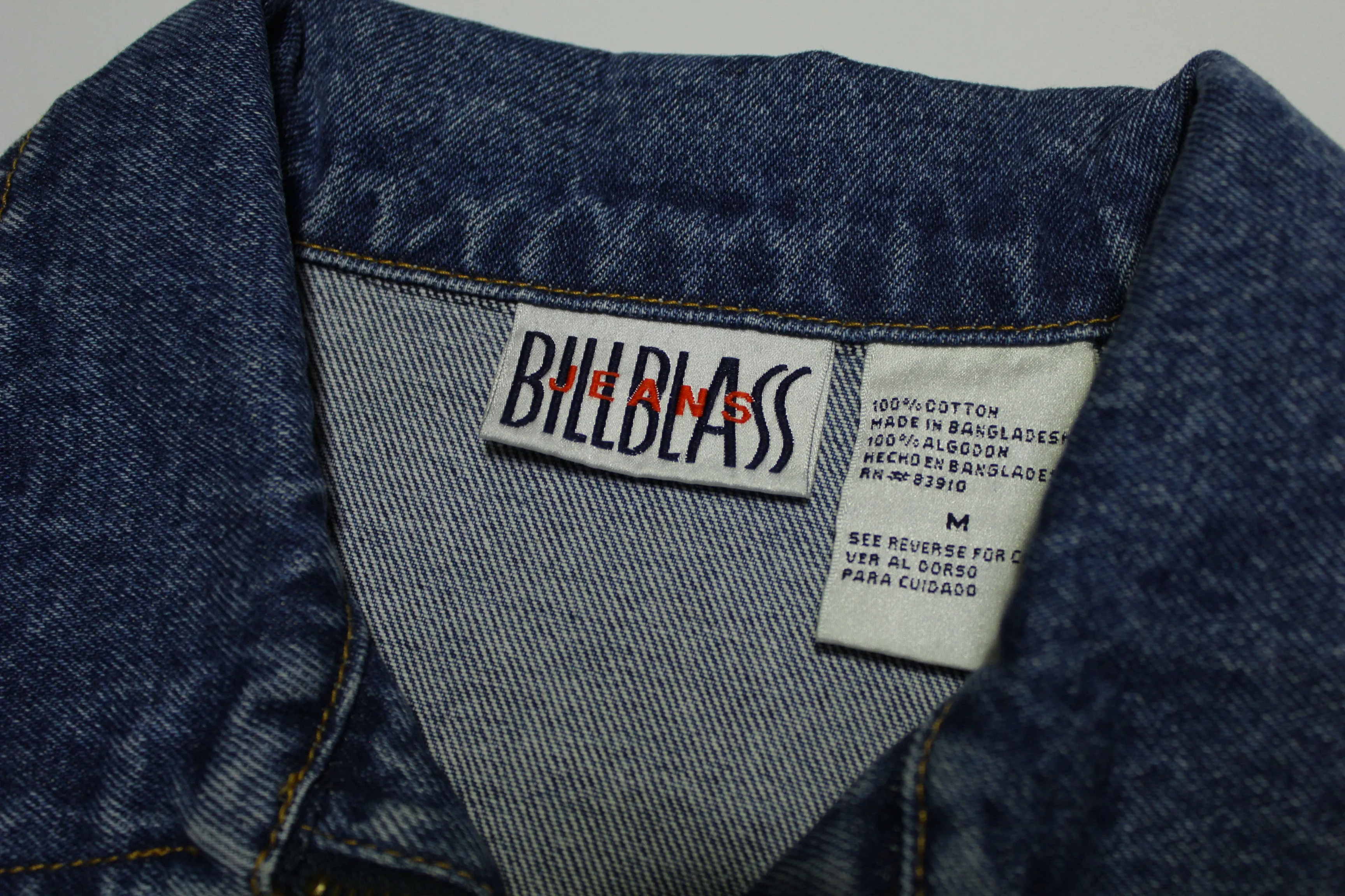 Bill Blass Jeans 80's Vintage Trucker Jean Jacket