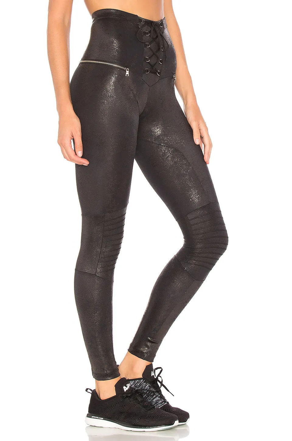 Blue Life Fit Easy Rider Legging Metallic Black