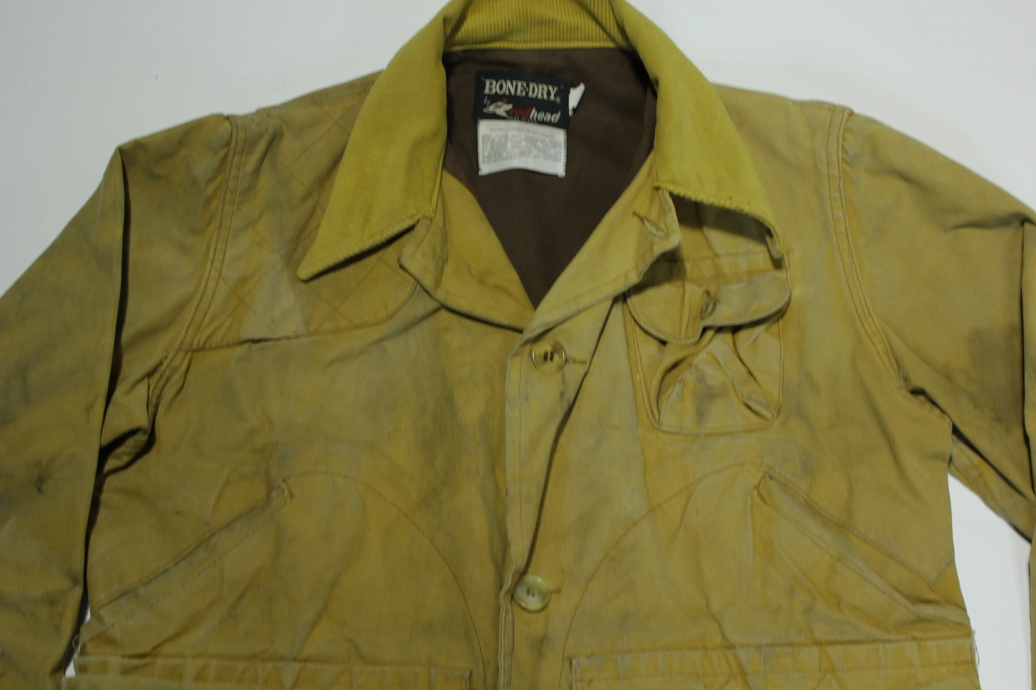 Bone Dry RedHead Vintage 80's Tin Cloth Hunting Goose Jacket