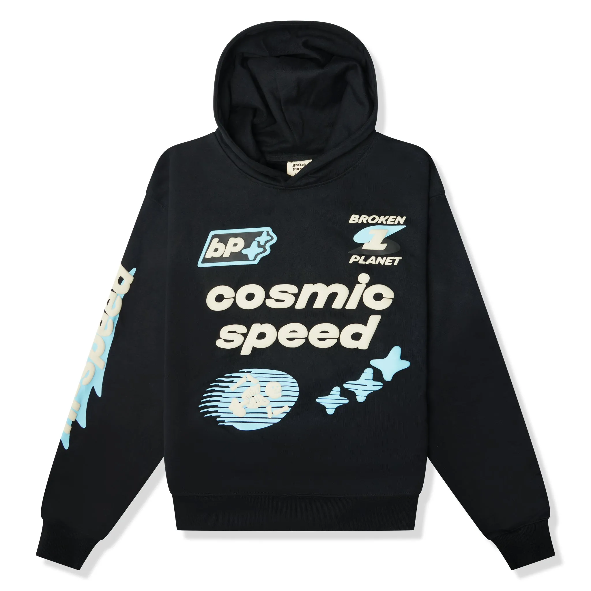 Broken Planet Cosmic Speed Hoodie Midnight Black