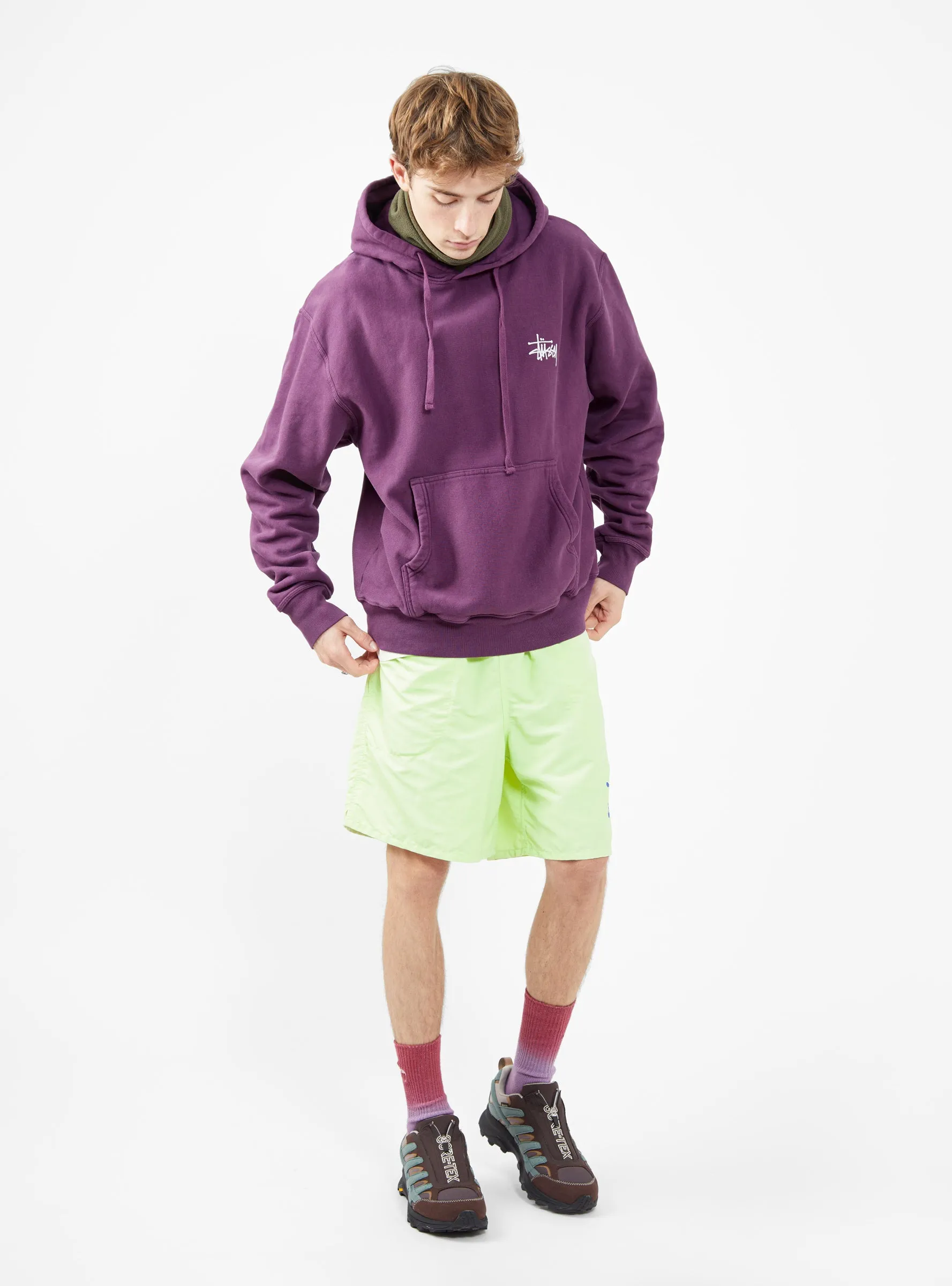 Built Tough Pigment Dyed Hoodie Purple