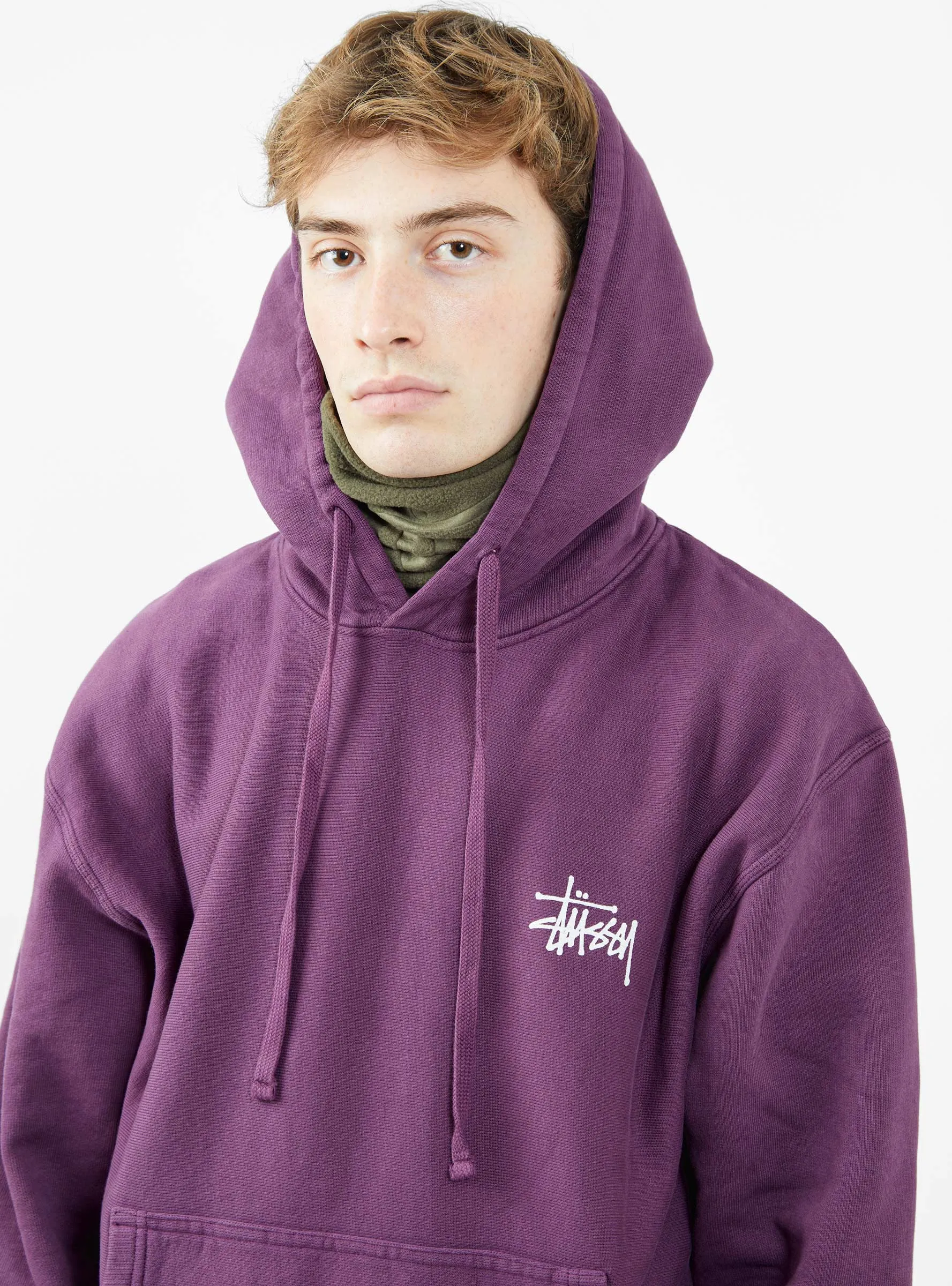 Built Tough Pigment Dyed Hoodie Purple