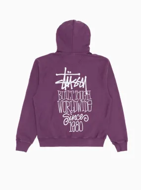 Built Tough Pigment Dyed Hoodie Purple