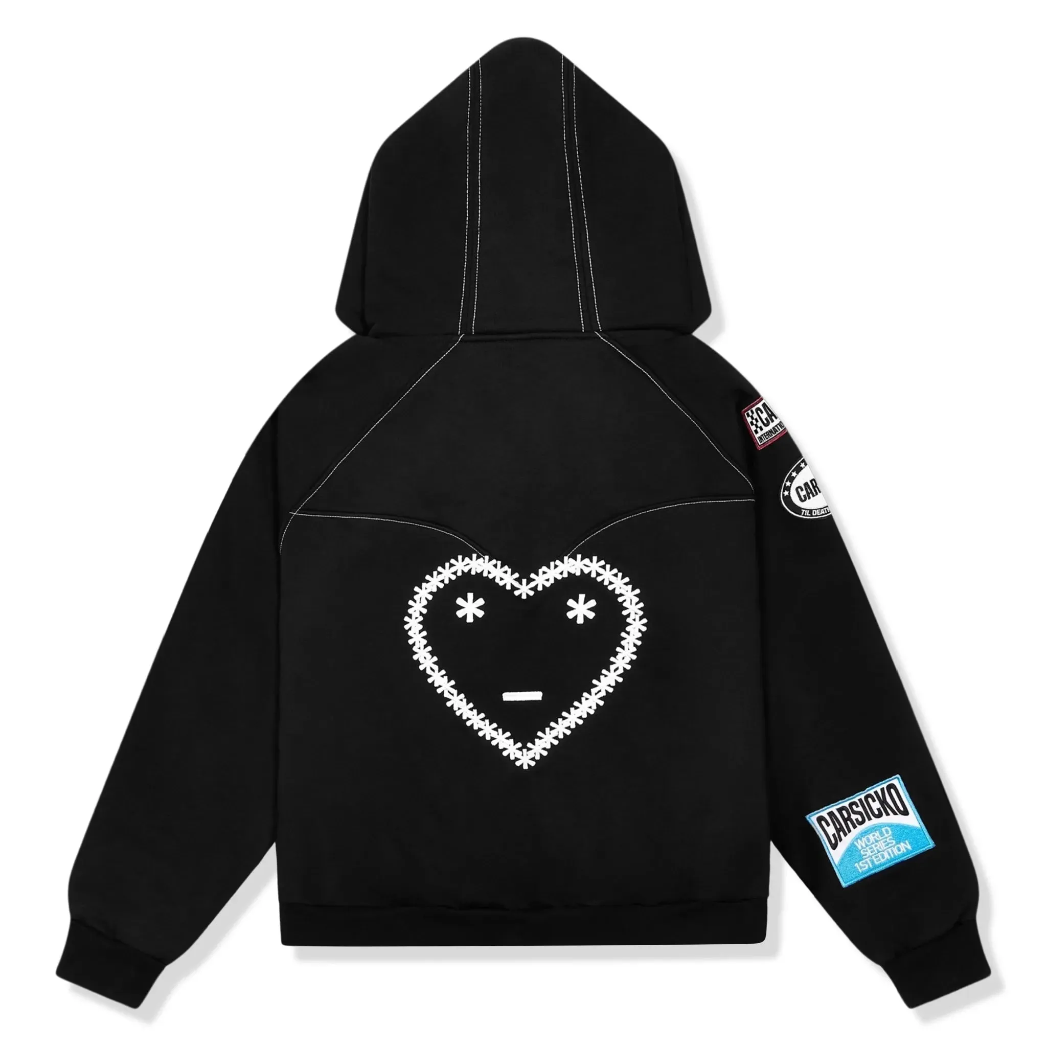 Carsicko Racing Club Zip-Up Black Hoodie