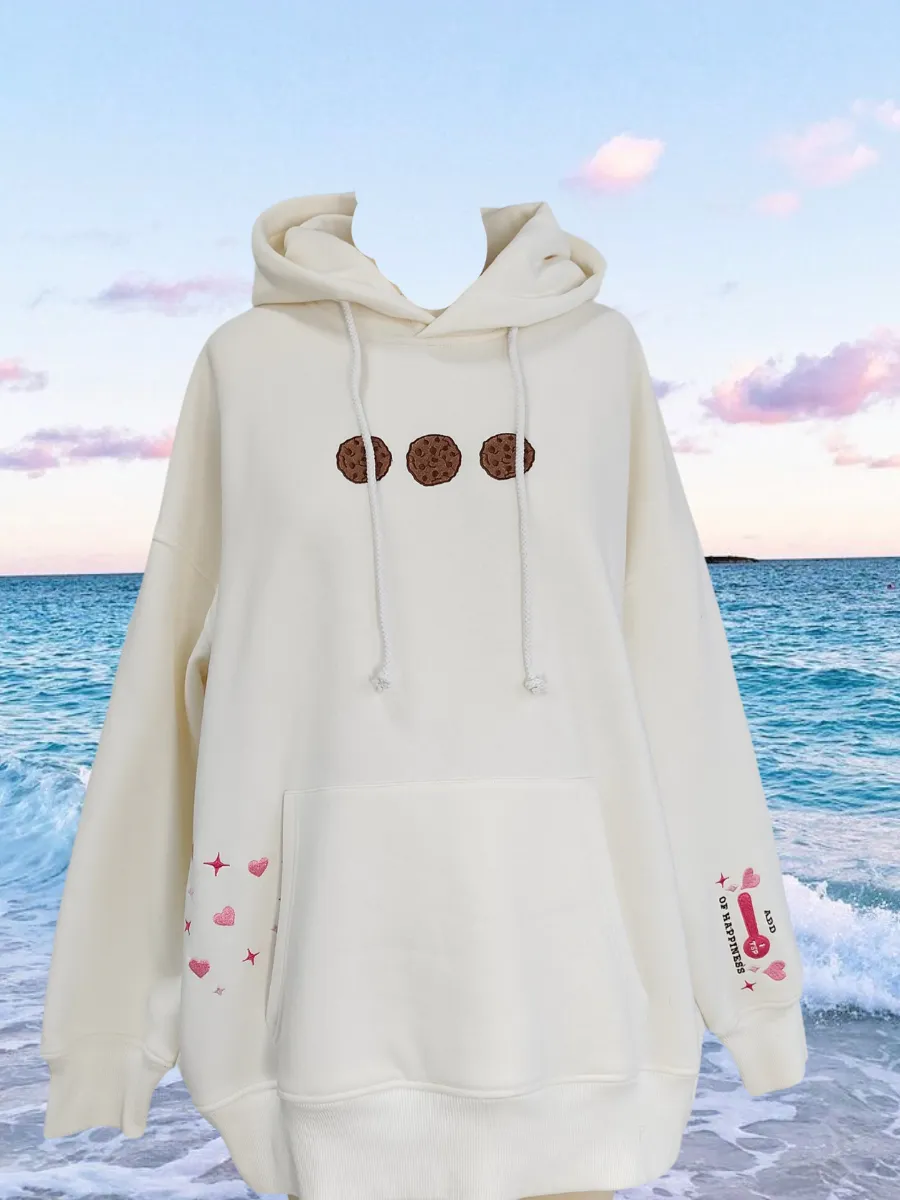 Chocolate Chip Cookie Recipe Embroider Hoodie