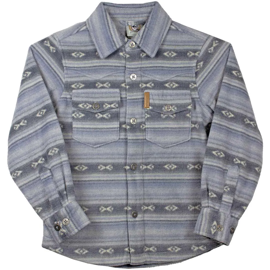 Cinch Boys' Blanket Stripe Polar Fleece Shirt Jacket