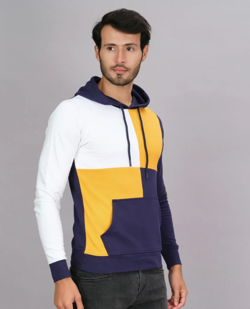 Colour Blocked Full Sleeve Hoodie