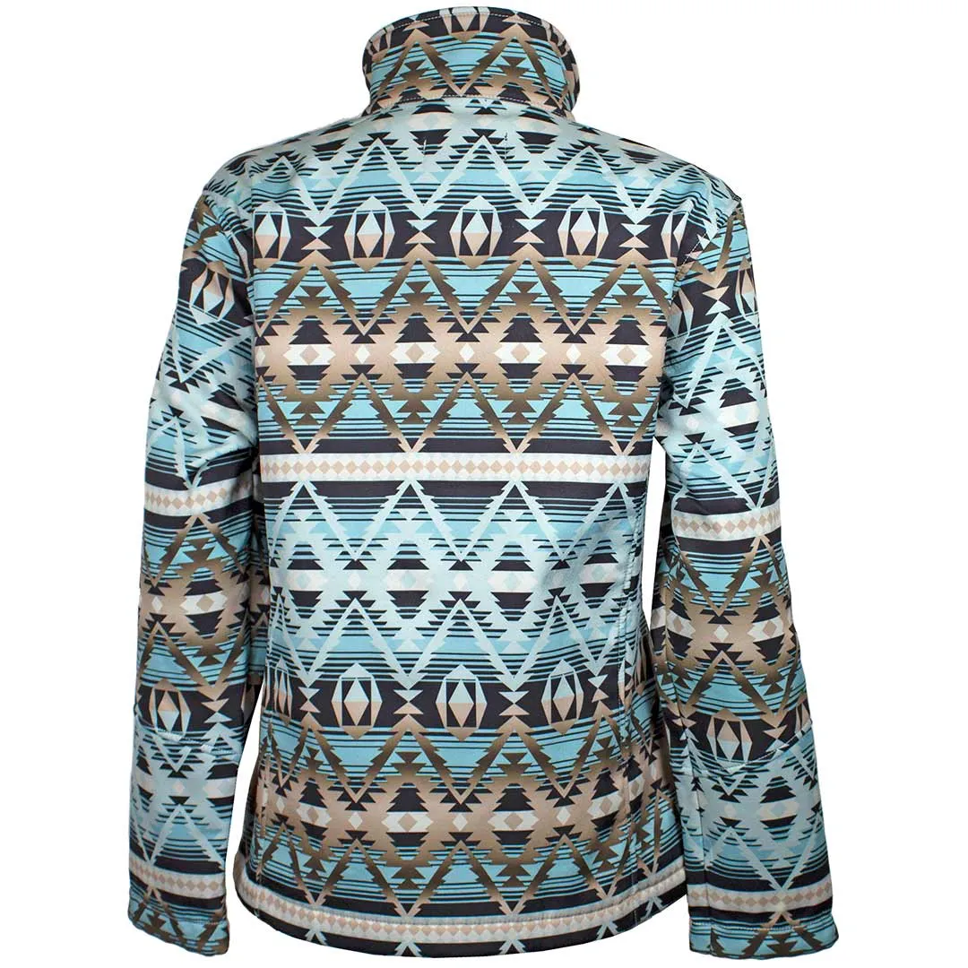 Optimized Title: Cowgirl Legend Womens Stylish Aztec Print Softshell Jacket - Versatile Outdoor Layer for Comfort and Fashion