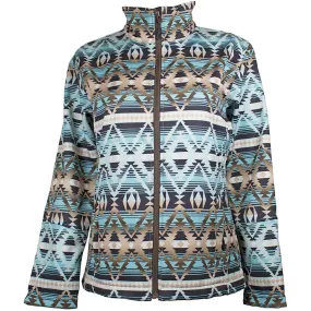 Optimized Title: Cowgirl Legend Womens Stylish Aztec Print Softshell Jacket - Versatile Outdoor Layer for Comfort and Fashion