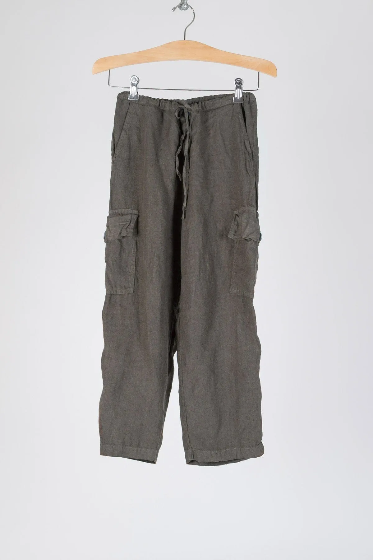 Cropped Cargo - Linen Twill