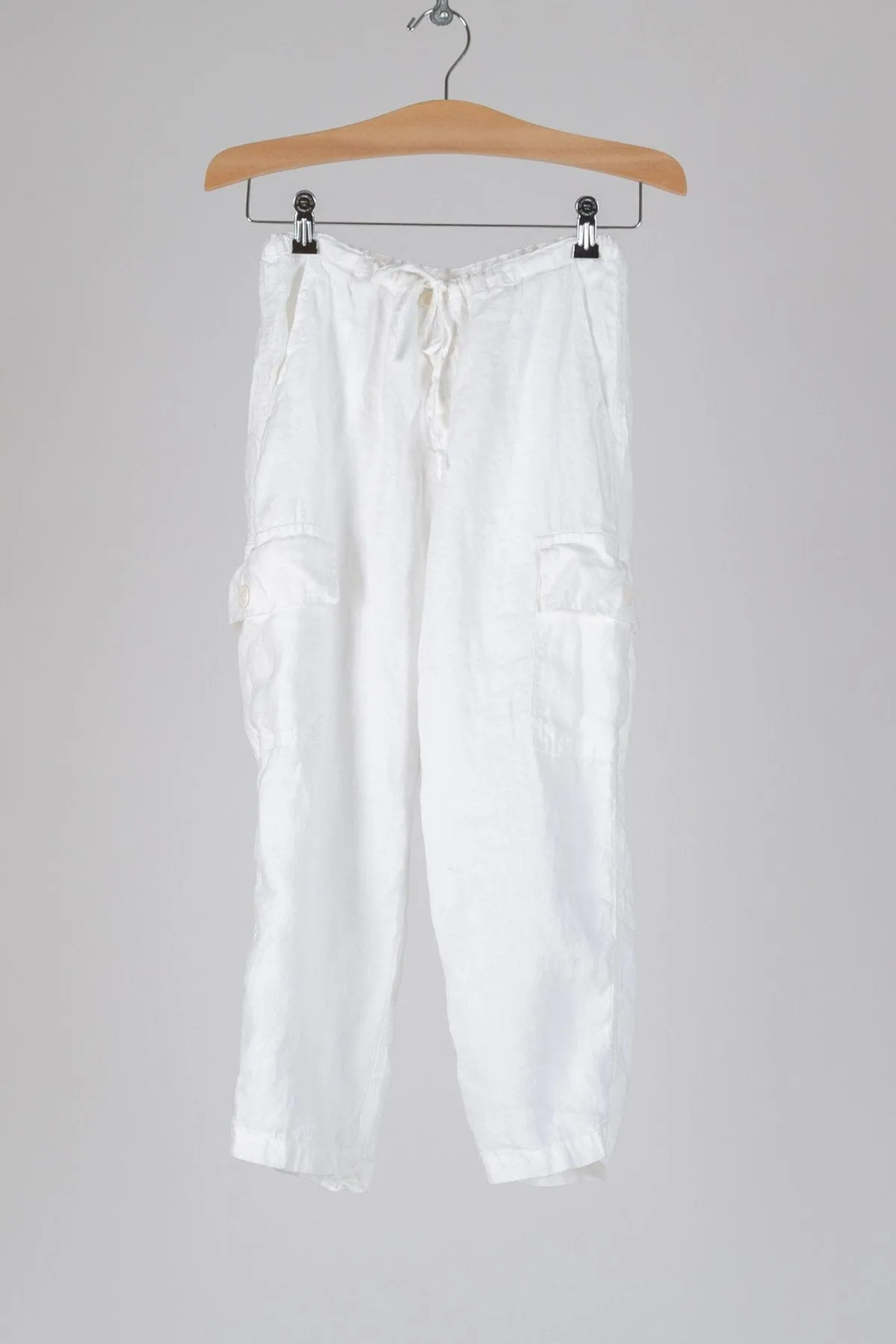 Cropped Cargo - Linen Twill