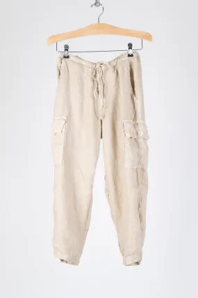 Cropped Cargo - Linen Twill