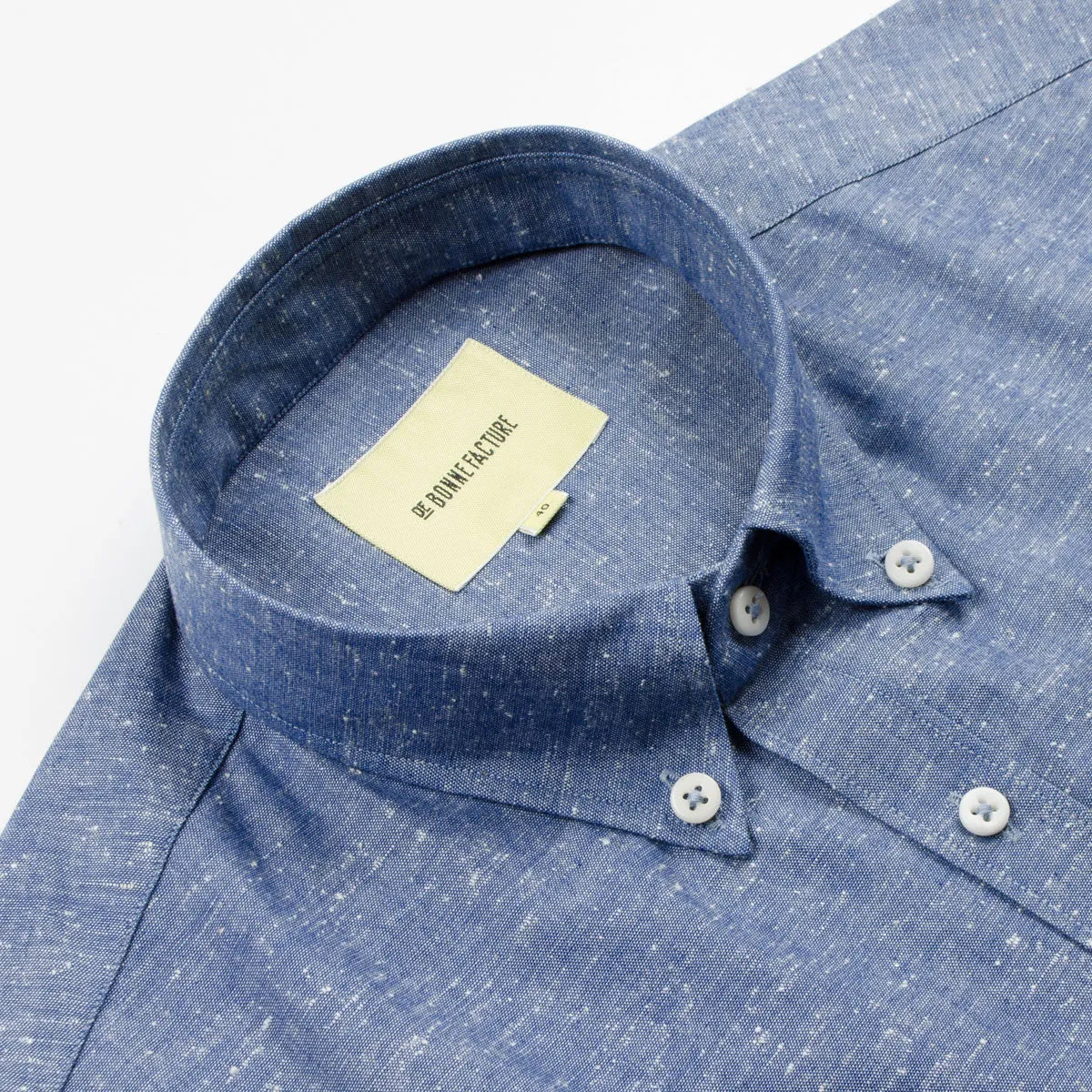 De Bonne Facture - Button-Down Shirt - Denim Blue