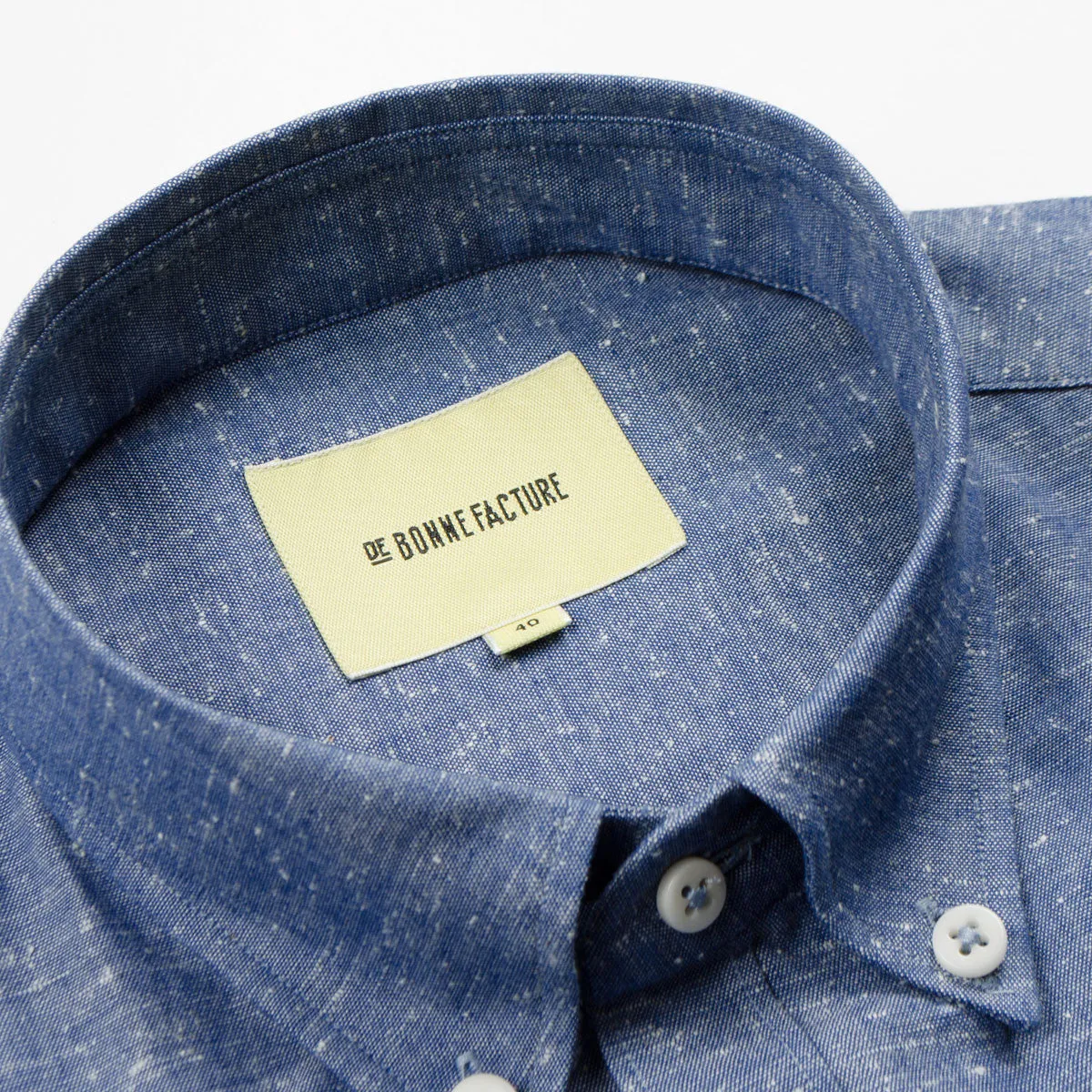 De Bonne Facture - Button-Down Shirt - Denim Blue