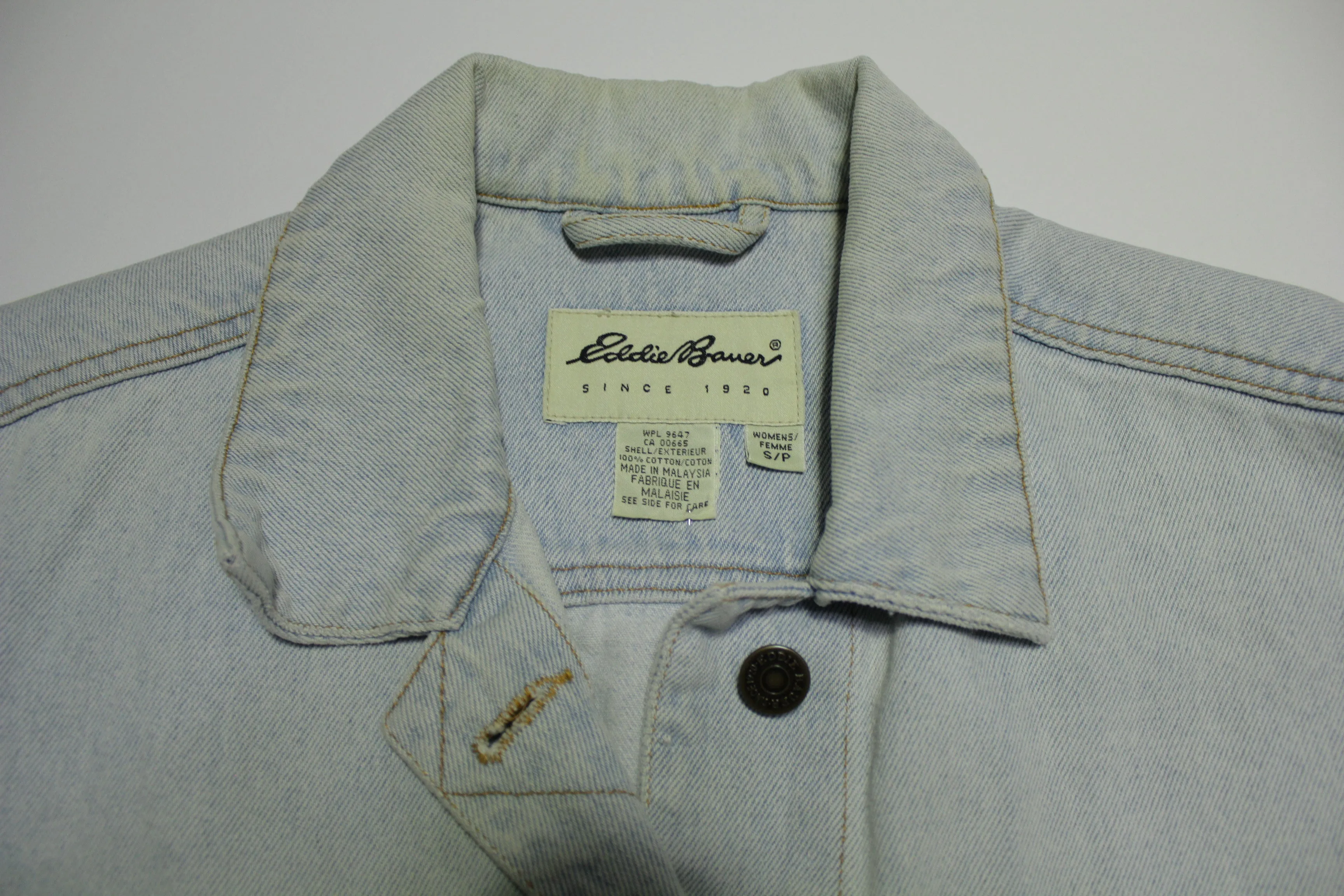 Eddie Bauer Vintage 90s Denim Trucker Jean Jacket