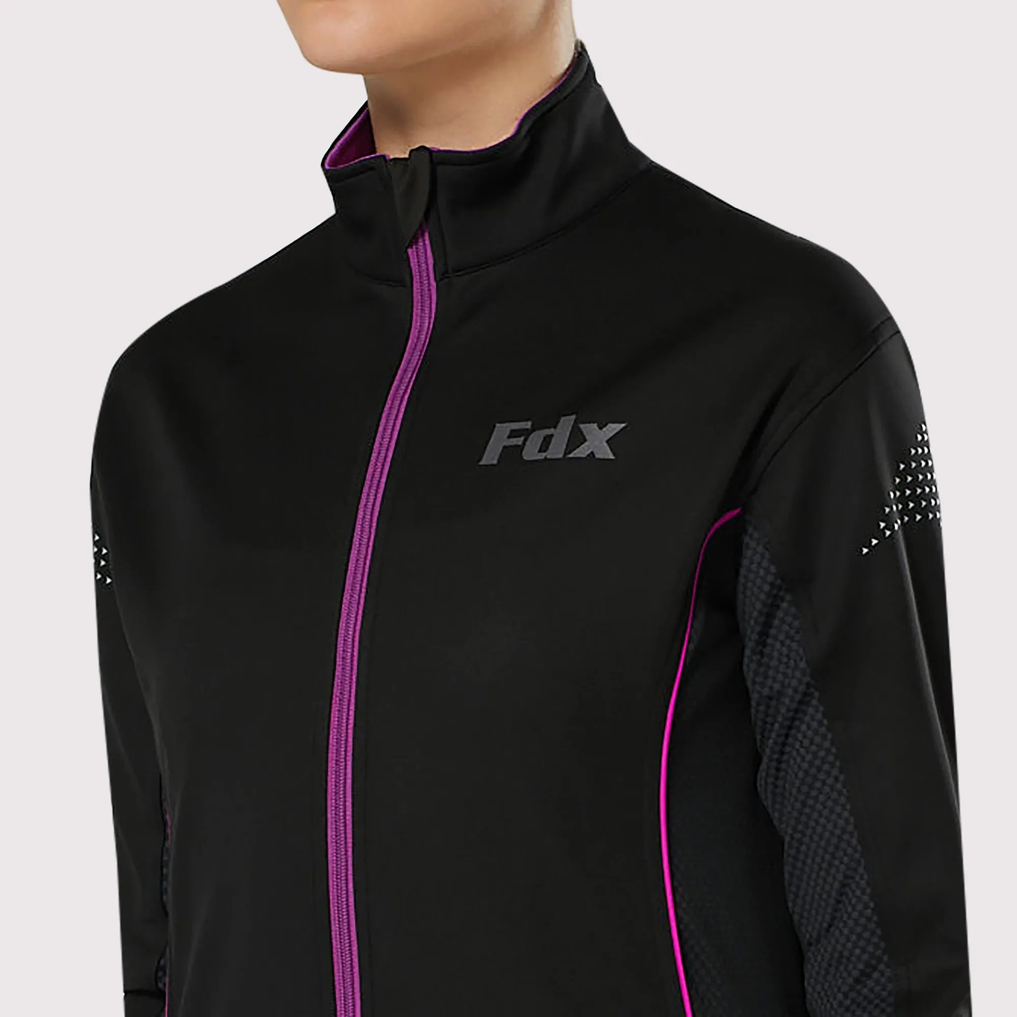 Fdx Propex Purple Women's & Girl's Soft-Shell Wind Stopper Jackets