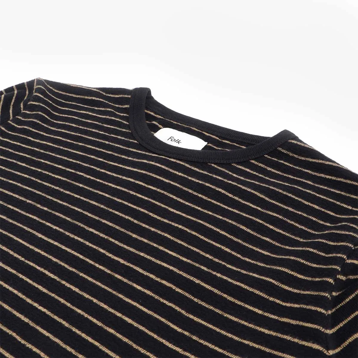 Folk Long Sleeve Textured Stripe T-Shirt