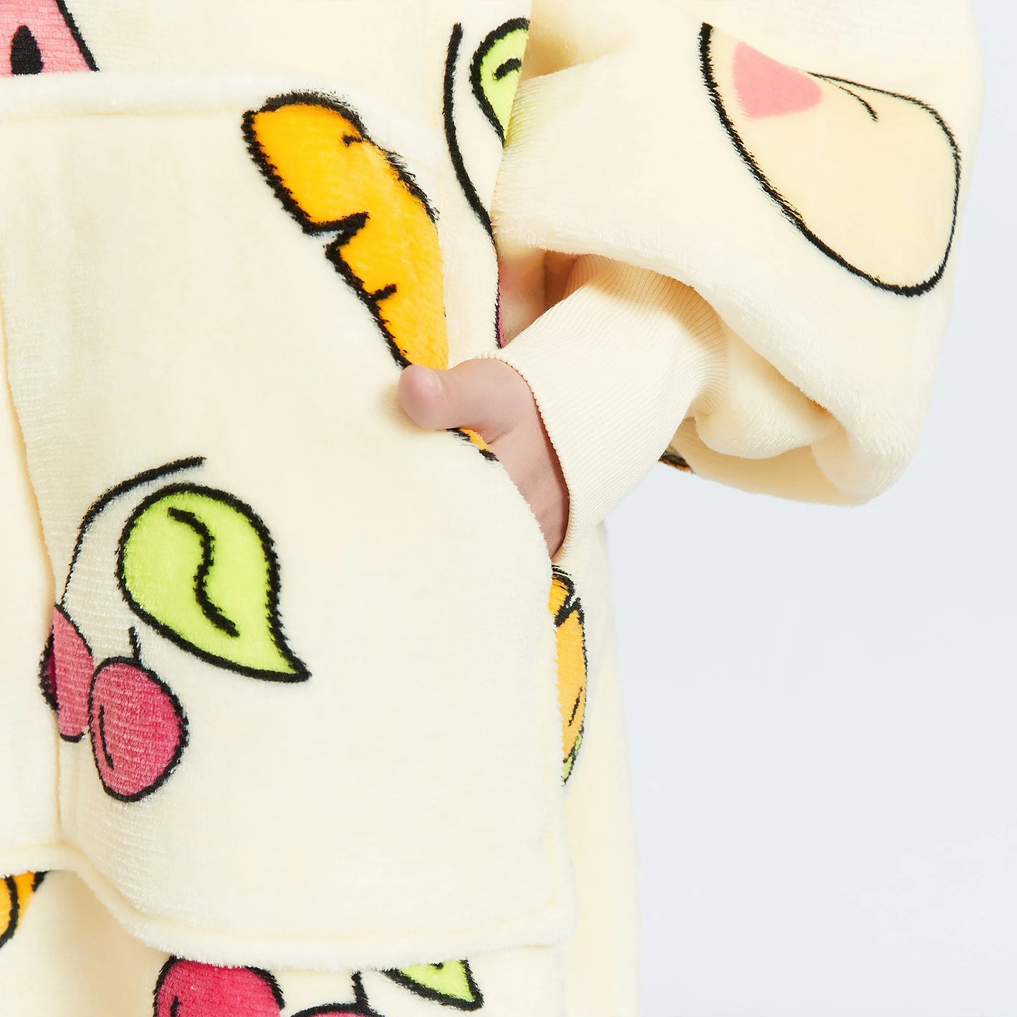 Fruits Cream Kids Hoodie Blanket