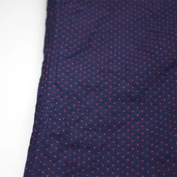 Gitman Vintage - Indigo Pin Dot Shirt - Navy / Red