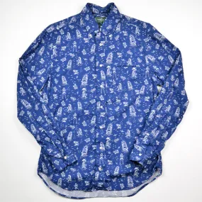 Gitman Vintage - "Good Luck" Shirt - Blue