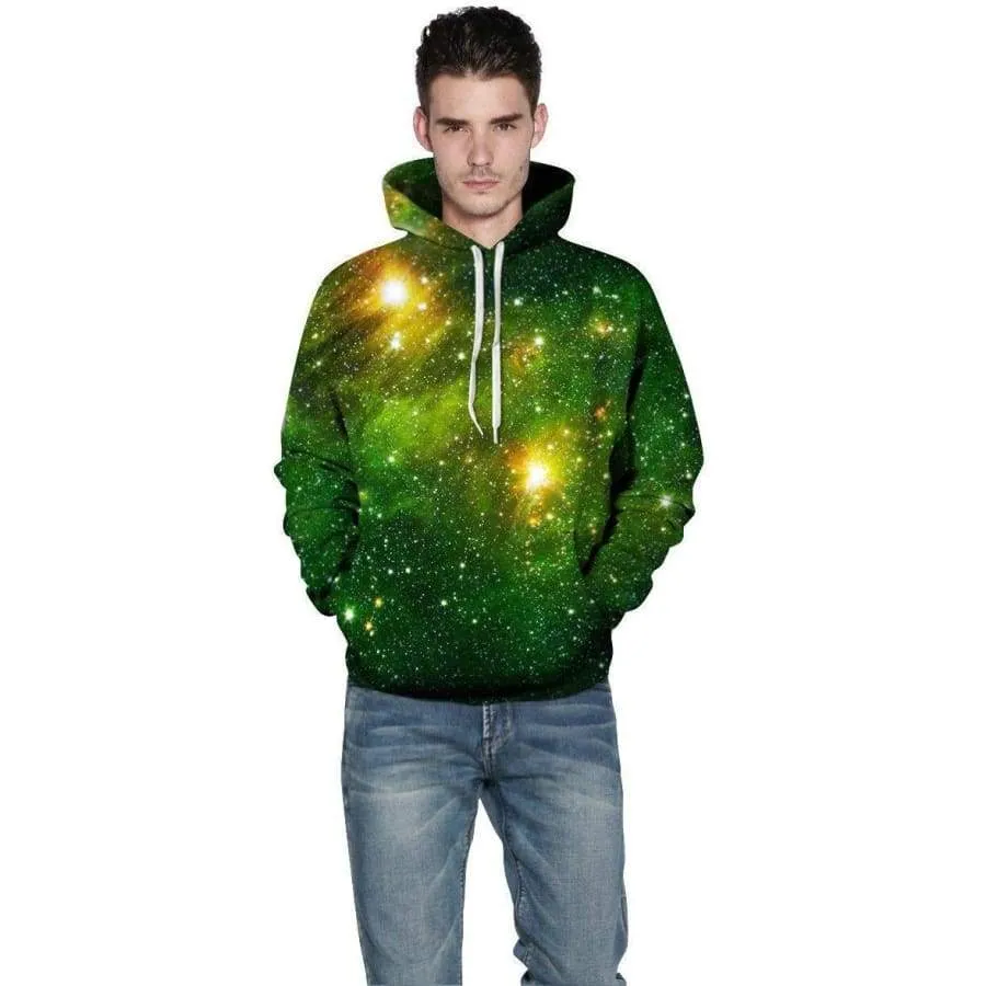 Green Galaxy - Overprint Hoody