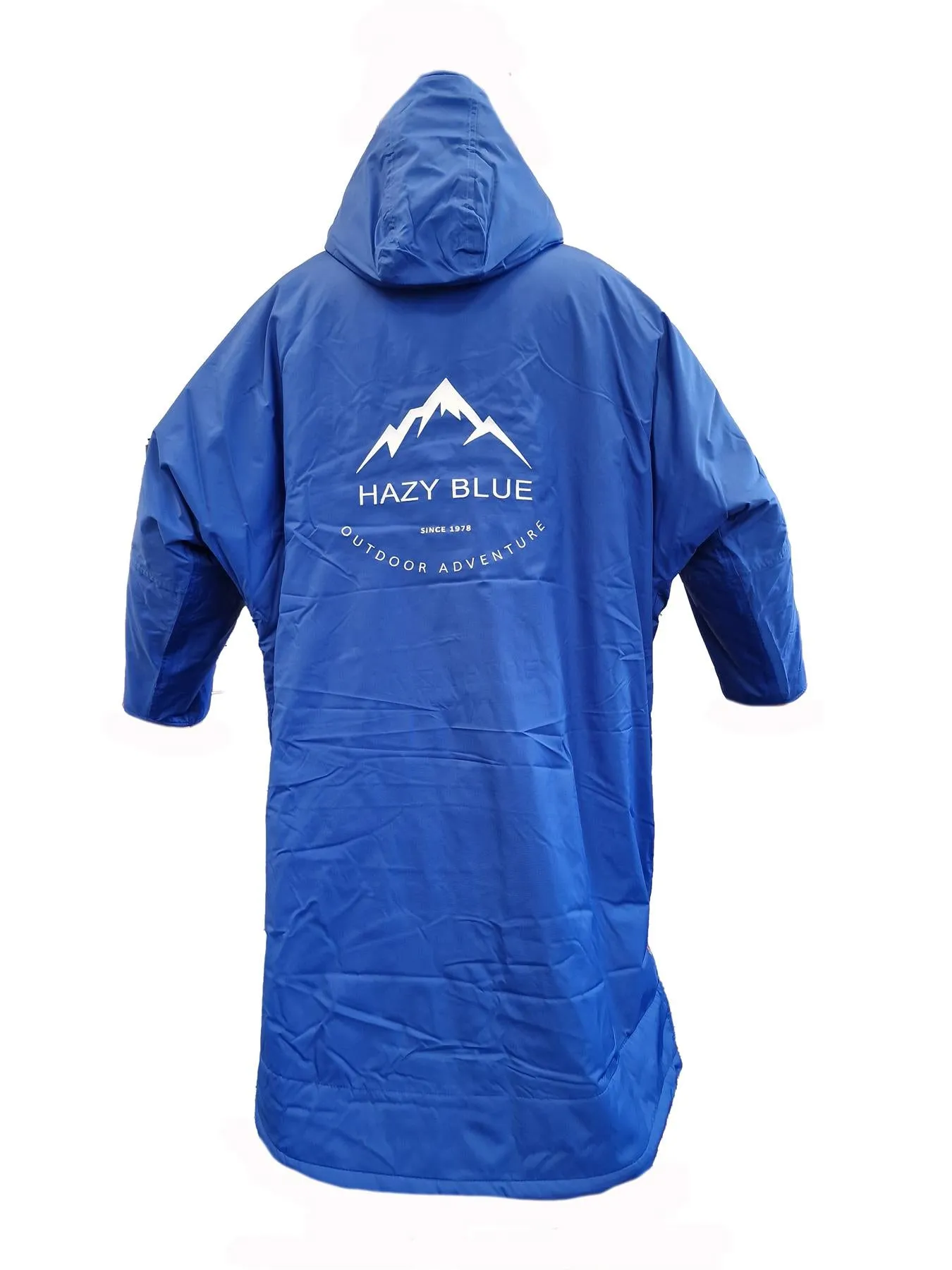 Hazy Blue Waterproof Adults All Weather Changing Robe - Newquay