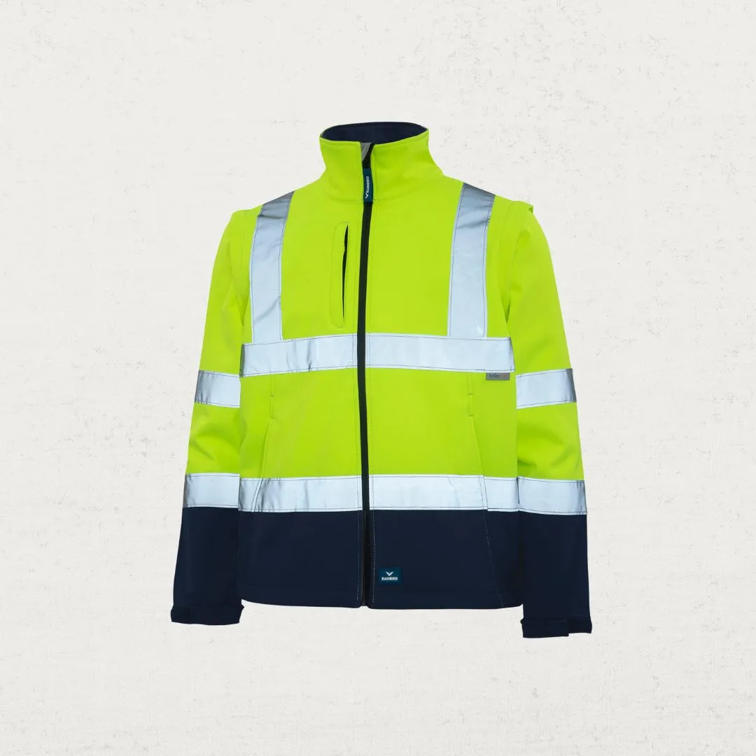 Hi Vis Landy Softshell Jacket with zip off sleeves