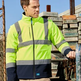 Hi Vis Landy Softshell Jacket with zip off sleeves