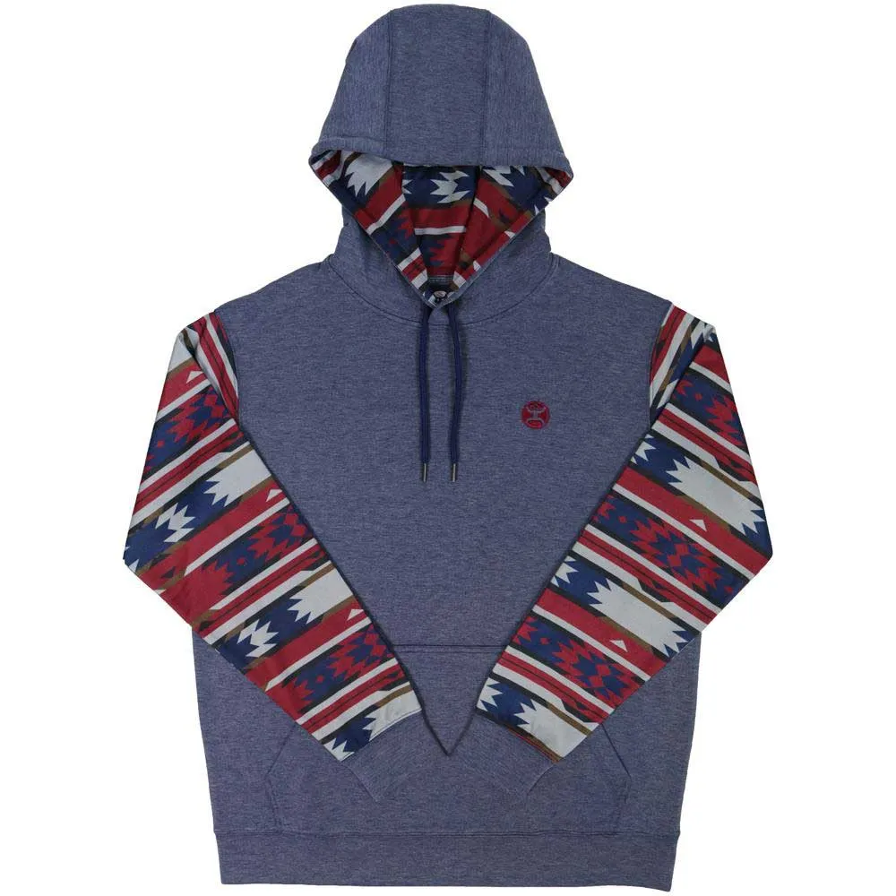 Hooey Men's Parker Aztec Sleeve Pullover Hoodie