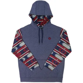 Hooey Men's Parker Aztec Sleeve Pullover Hoodie