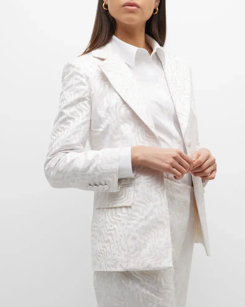 Jacquard Single Button Jacket