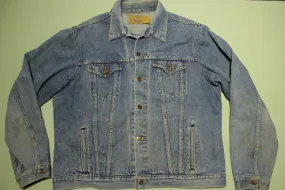 JC Penneys Plain Pockets Vintage Denim 70's 80's Button Up Trucker Jean Jacket