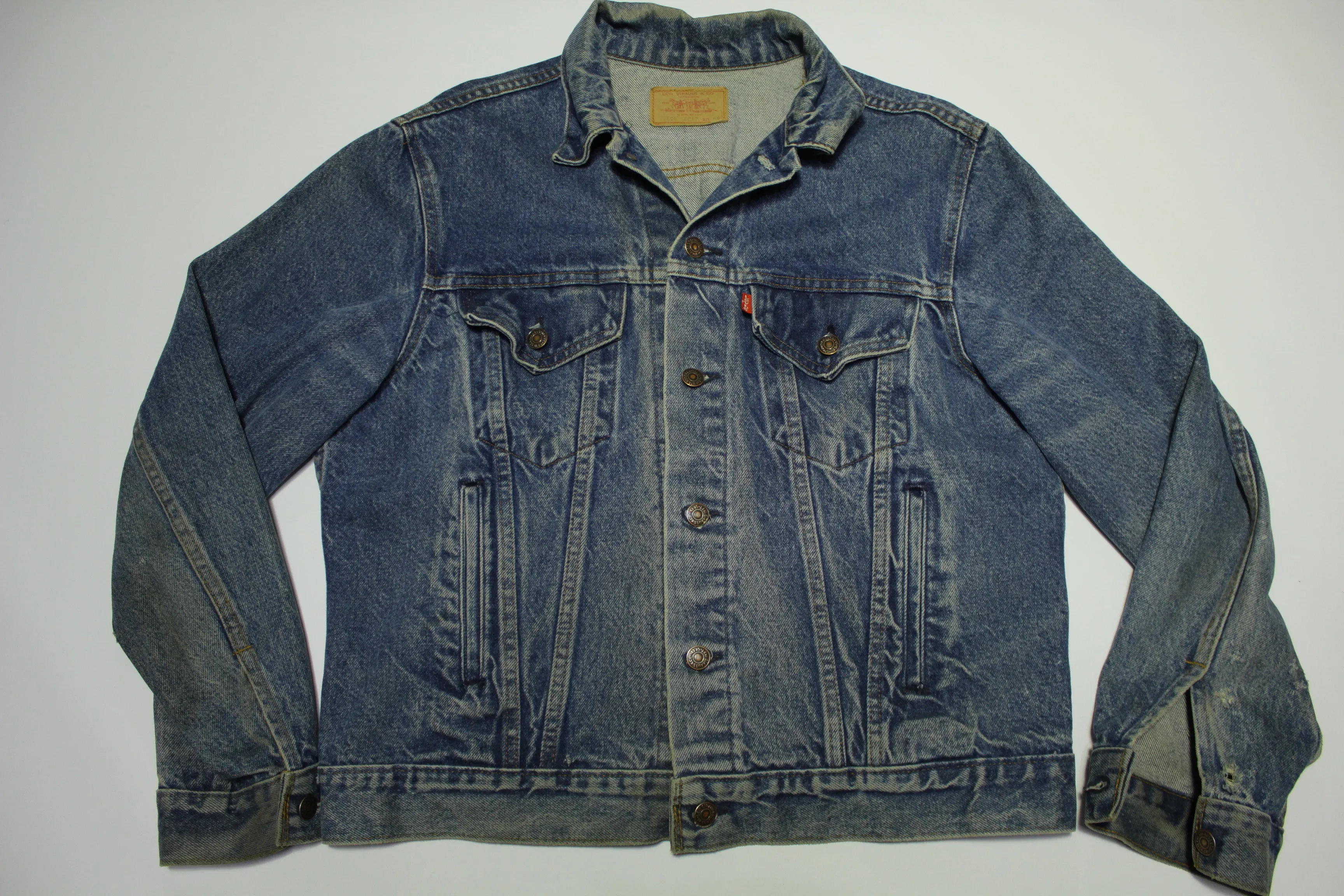 Levis 80's Vintage 70507-0217 Denim Blue Jean Trucker Jacket