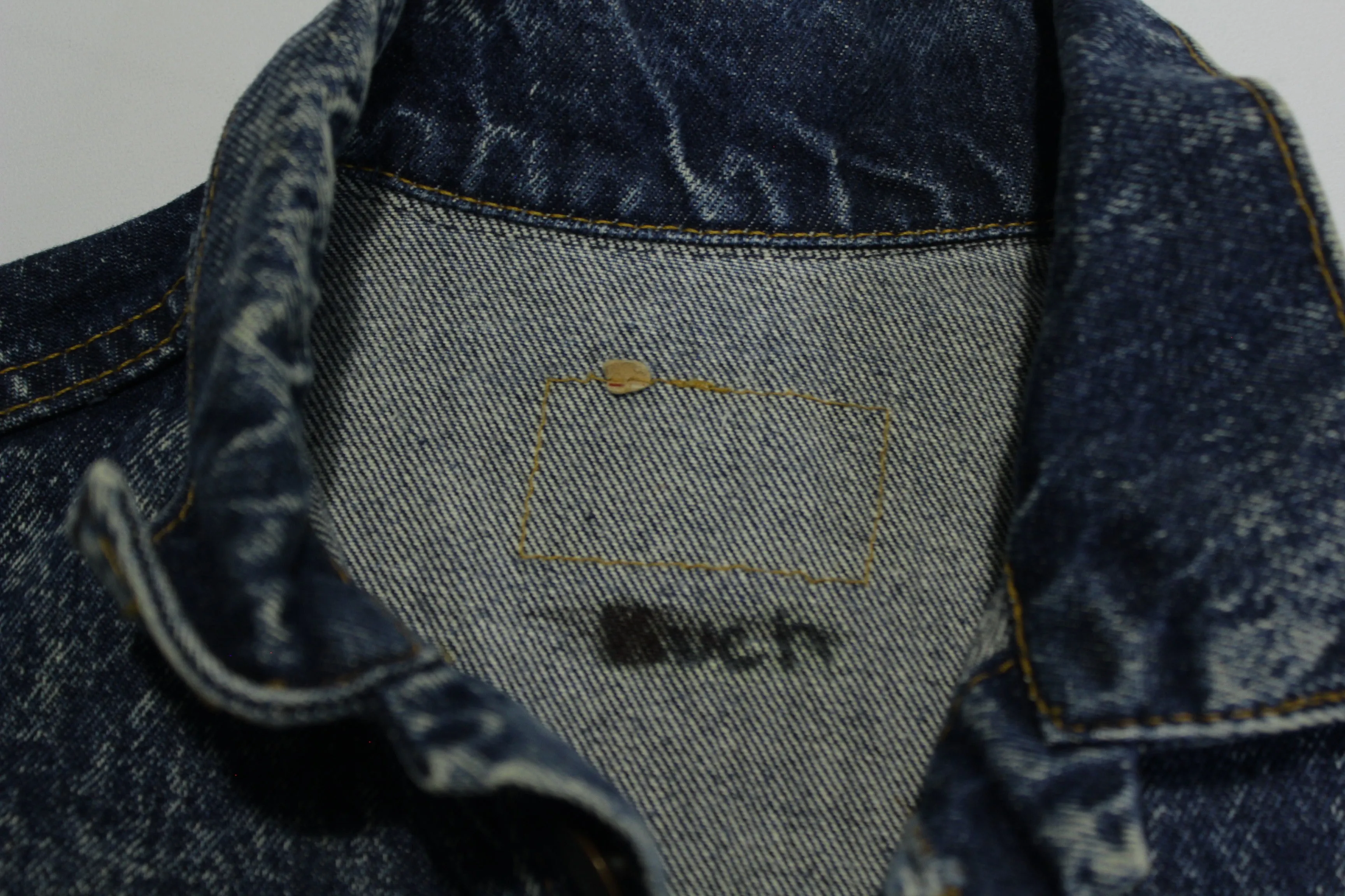 Levis Vintage 80's Stone Washed Denim 4 Pocket Jean Jacket