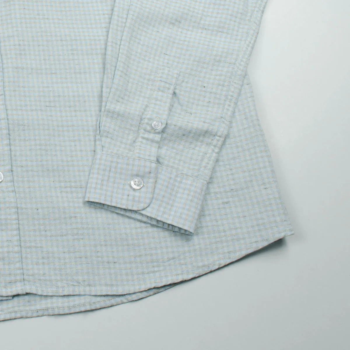 Libertine-Libertine - Hunter Shirt Foam - Light Blue Check