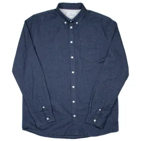 Libertine-Libertine - Hunter Shirt Leave - Dark Navy Melange