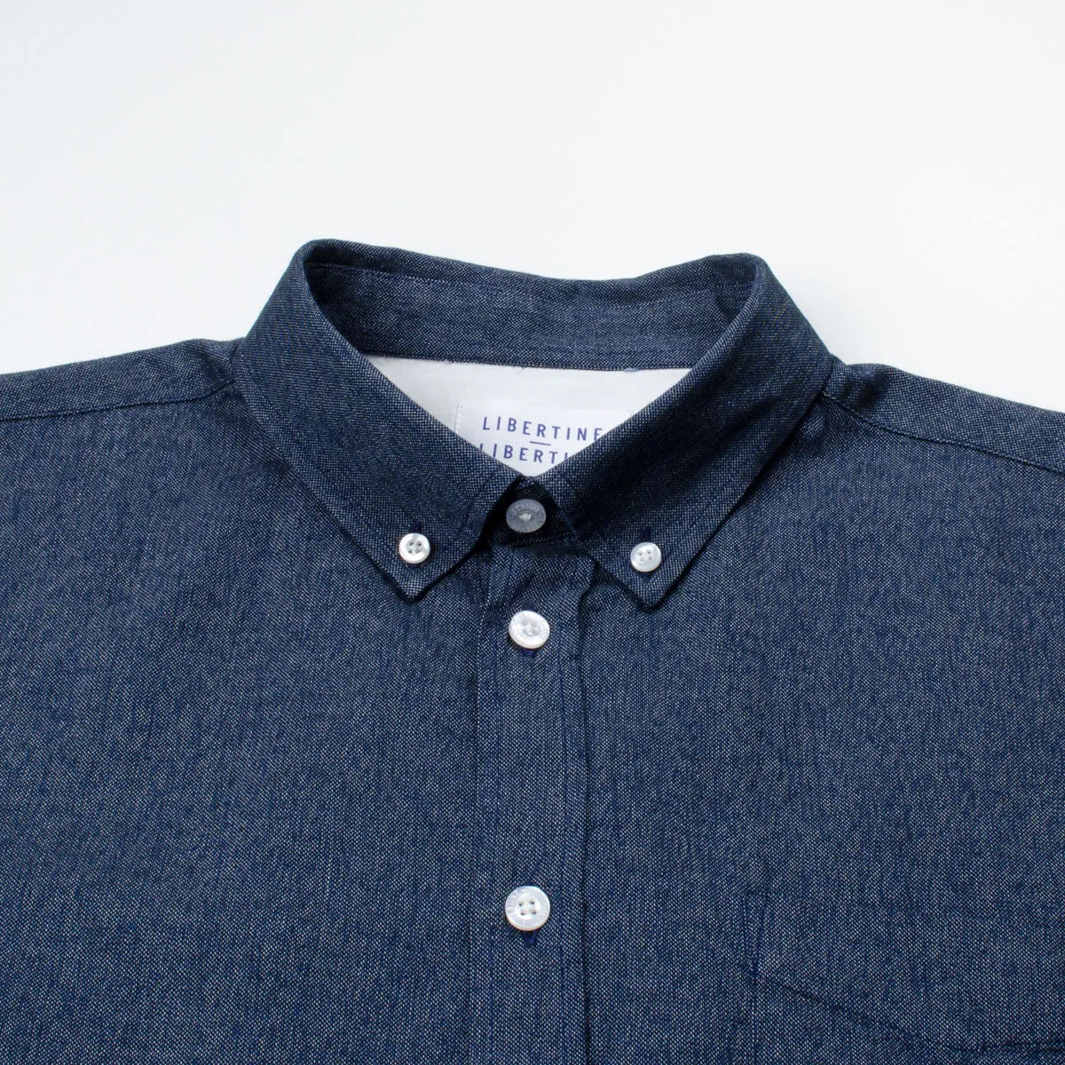 Libertine-Libertine - Hunter Shirt Leave - Dark Navy Melange