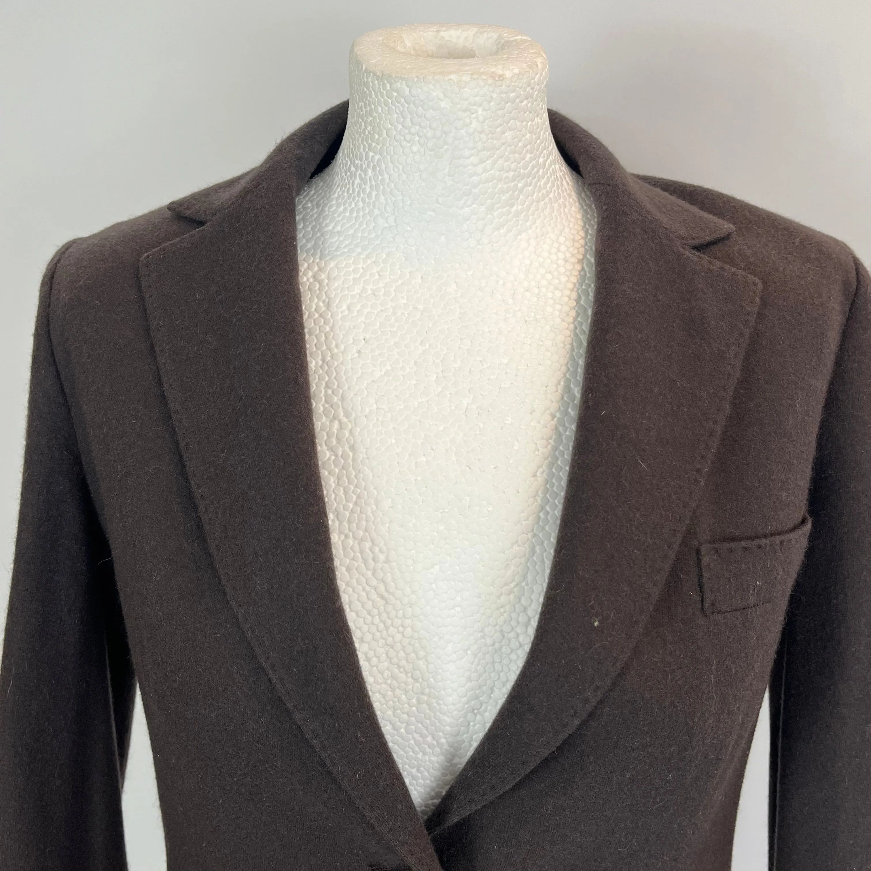 Loro Piana 3000 Chocolate Lightweight Cashmere Jacket S